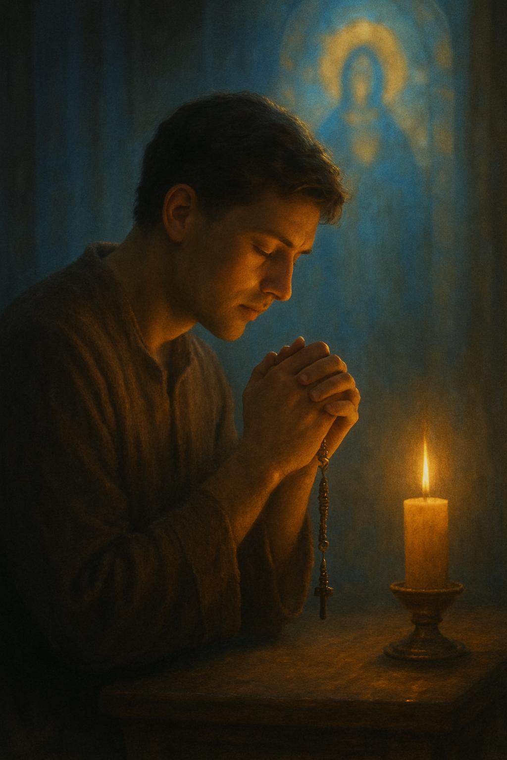 AI-Generated Image: A sacred dance of prayer, where stillness meets surrender and grace unfolds like a whispered verse