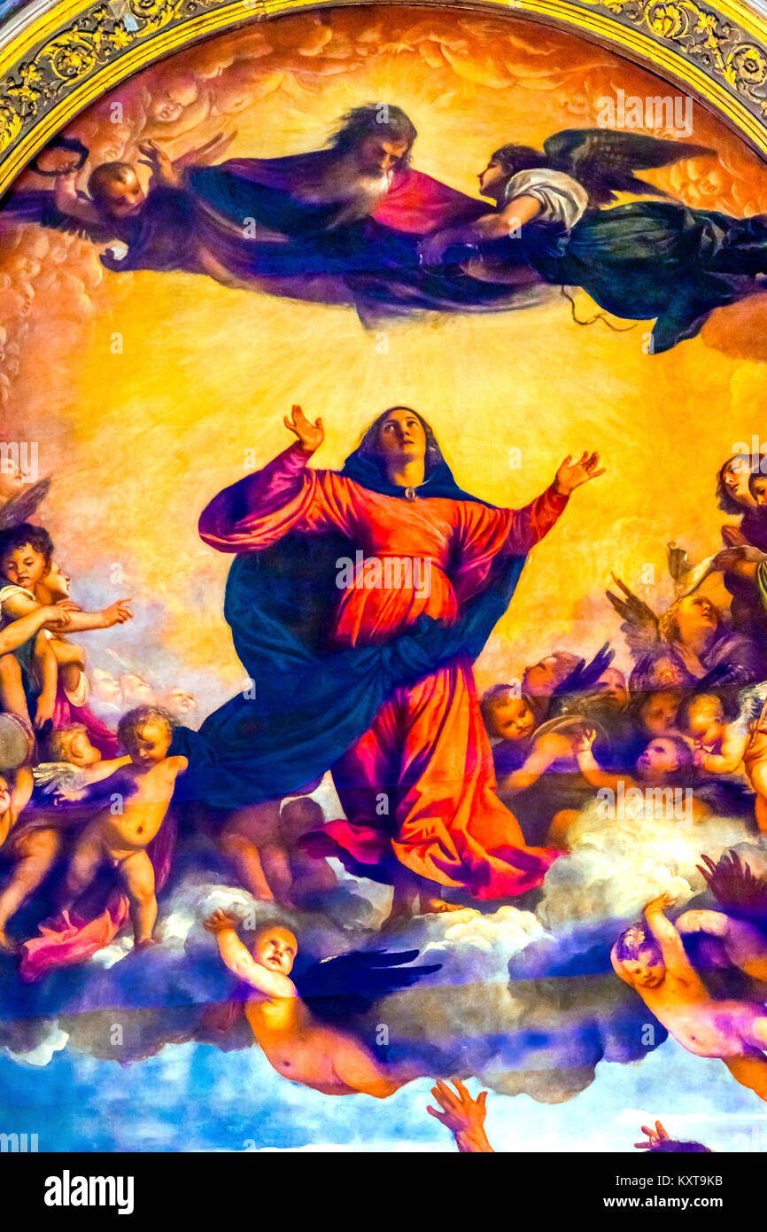 The Assumption of the Virgin by Titian, depicting Mary's ascension