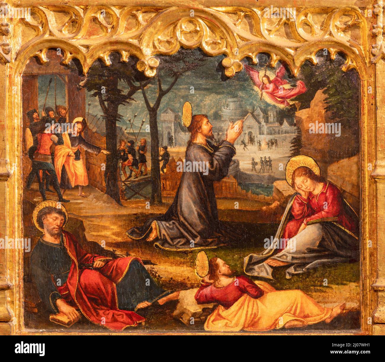 Vicente Macip's depiction of Jesus in the Garden of Gethsemane